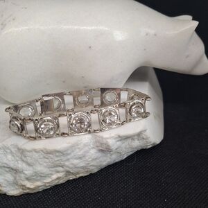 ANTIQUE / VINTAGE Czechoslovakia Art Deco Crystal Bracelet STUNNING 1918-1938